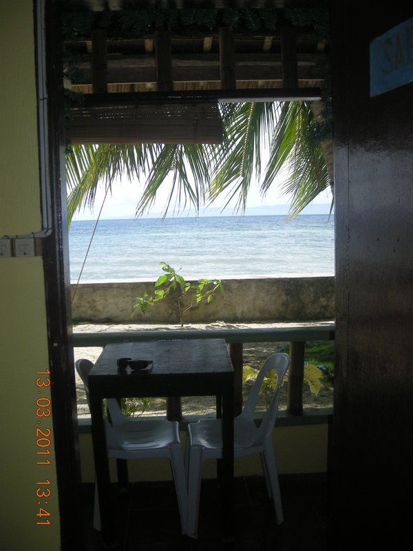 The view from our hut in Siquijor