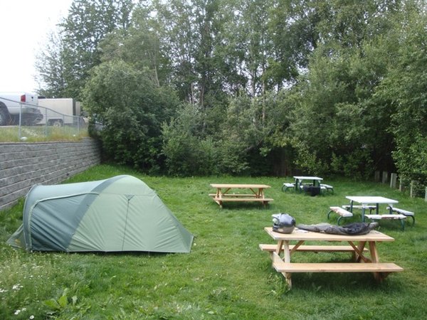The small campground at Anchorage Harley