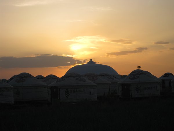 Sunset over Wokuotai, Inner Mongolia