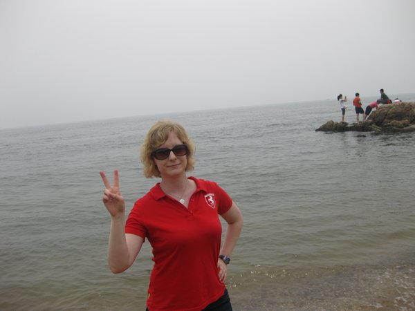 On the beach at Lao Long Tou