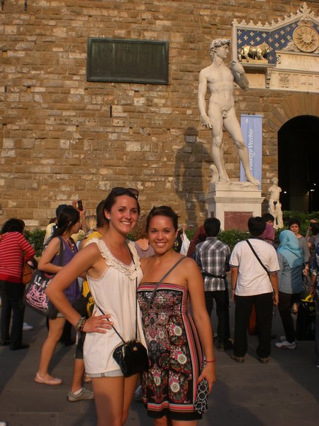 Lyndsey and I in front of David