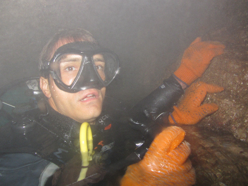 Luftblase in Fish Rock Cave