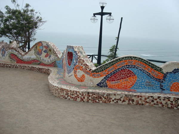 Gaudi style benches