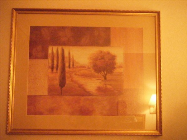Picture on motel wall