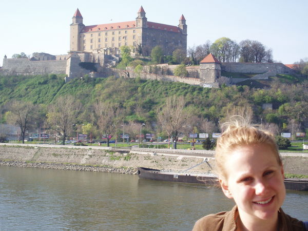  View of Bratislava Castle in the background