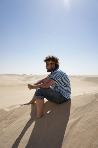 Reflecting in the desert