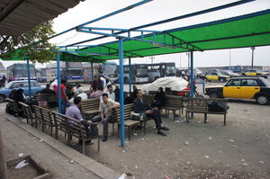 Bus stop in Alexandria