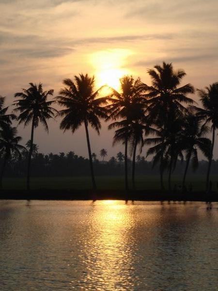Sunset on the backwaters