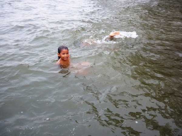 local kids swimming