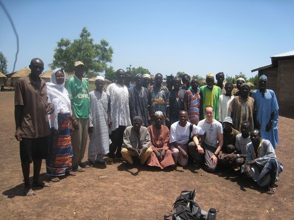 Me and village chief and elders