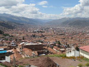 View of Cusco and the Andes