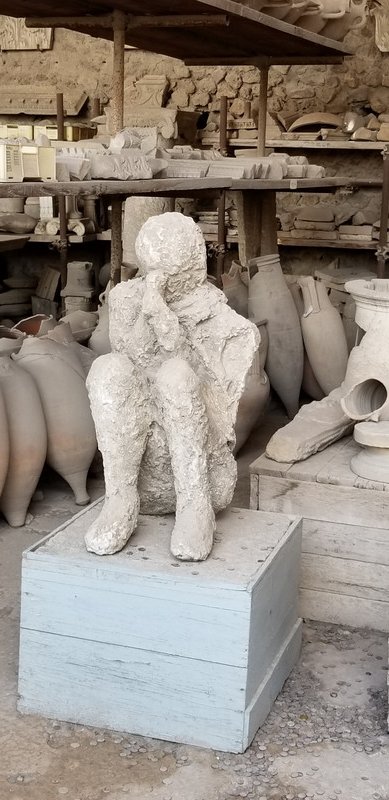 Plaster Cast of a Pompeii resident at the moment of death