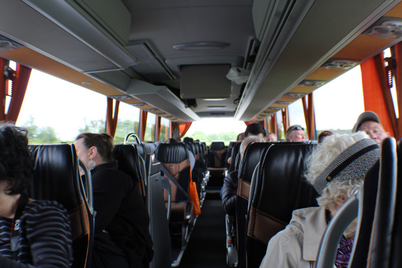 Inside our Tour Bus