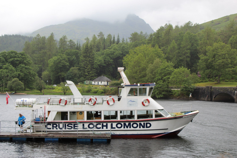 Our cruise ship on the Loch