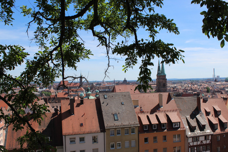 Old Nuremberg as seen from the castle