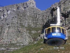 Table Mountain & cable car in Cape Town...