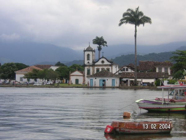 Paraty from the boat in the port...