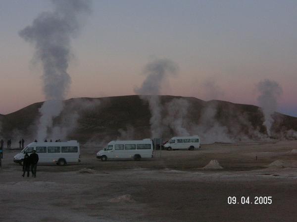 Tatio geysers, very early in the morning...!