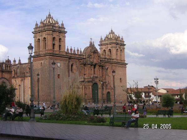 Cathedral in main square in Cusco.....