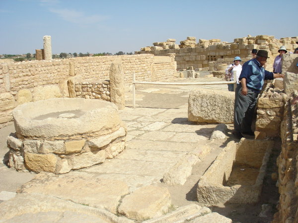 Pressoir d'huile d'olive au site archéologique de Sbeitla