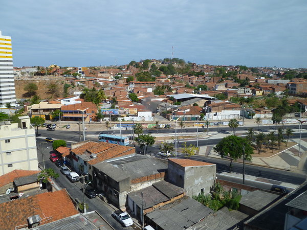 Favela vue de la terrasse de mon hôtel