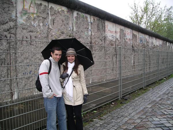 Callum and I at the Belin Wall
