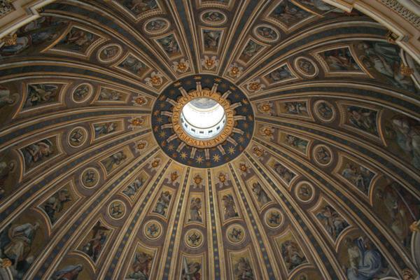 The Amazingly detailed St. Peter’s Dome Roof
