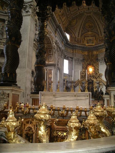 The Altar in St. Peter’s Basilica