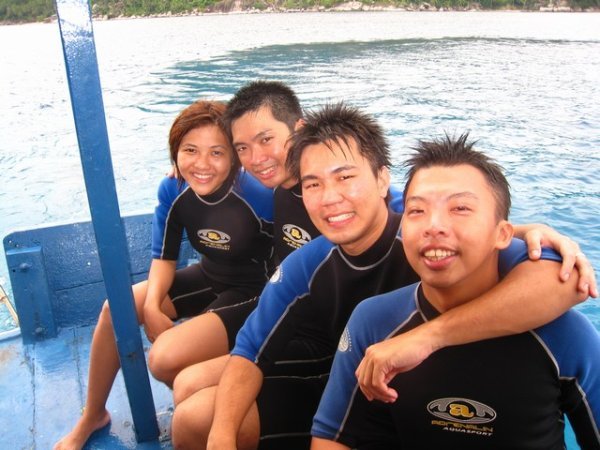 4 of us in wetsuits