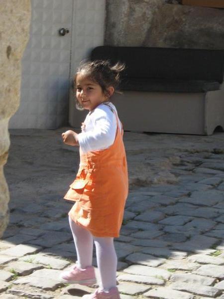 Cute little girl in cappadocia