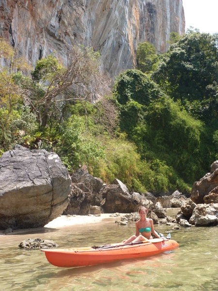 Kayaking to our Private Beach!