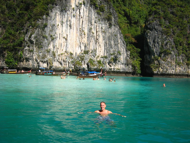 Swimming at Ko Phi Phi Lay