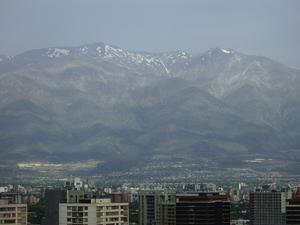 Santiago with the Andes