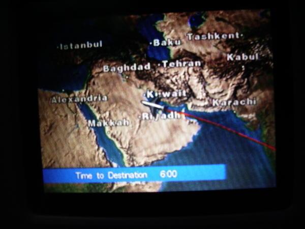 Over the Middle East