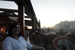 View from the terrace bar (Parthenon in the background)