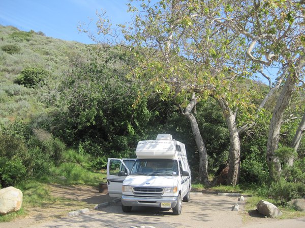 The van at Sycamore Canyon