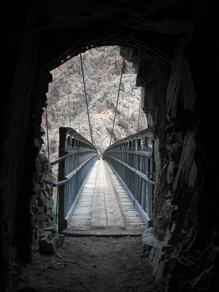 the tunnel and bridge over the Colorado