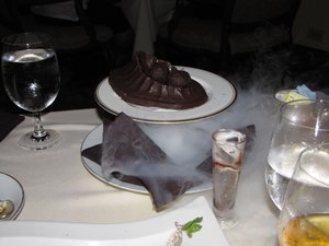 Chocolate volcano truffles