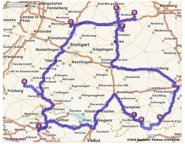 Our Driving Route