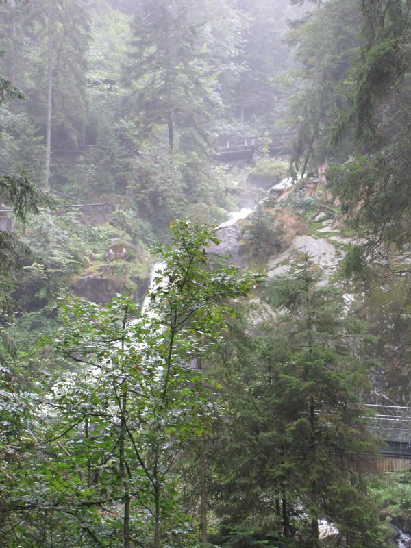 Misty waterfall