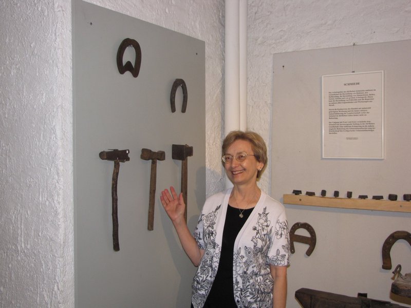 Link blacksmith tools in city museum