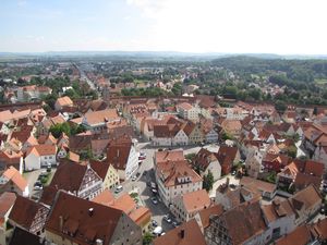 First View from St. Georg's Tower Tower in Nordlingen