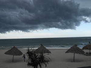 Storm on the way, at Phattie's Beach in Hoi An