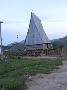 In the jungle, ethnic minority village