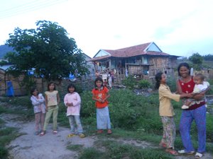 In the jungle, ethnic minority village