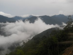 On the way to Nha Trang, on a traverse un nuage c'etait magnifique