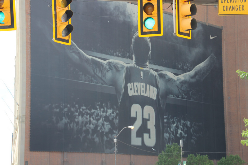 Massive artwork on a building of a living legend (they are hoping he stays on for next year)