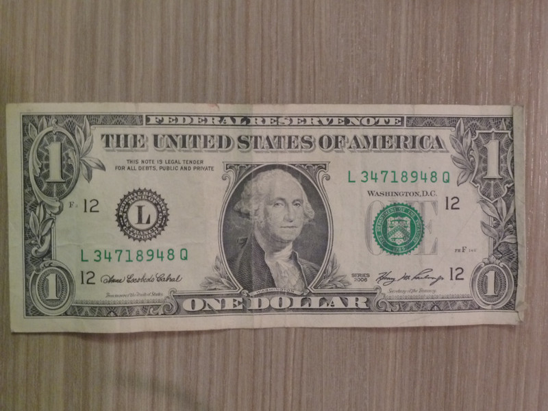 The original dollar bill