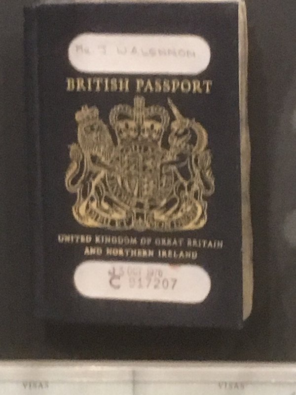 John Lennon's British Passport
