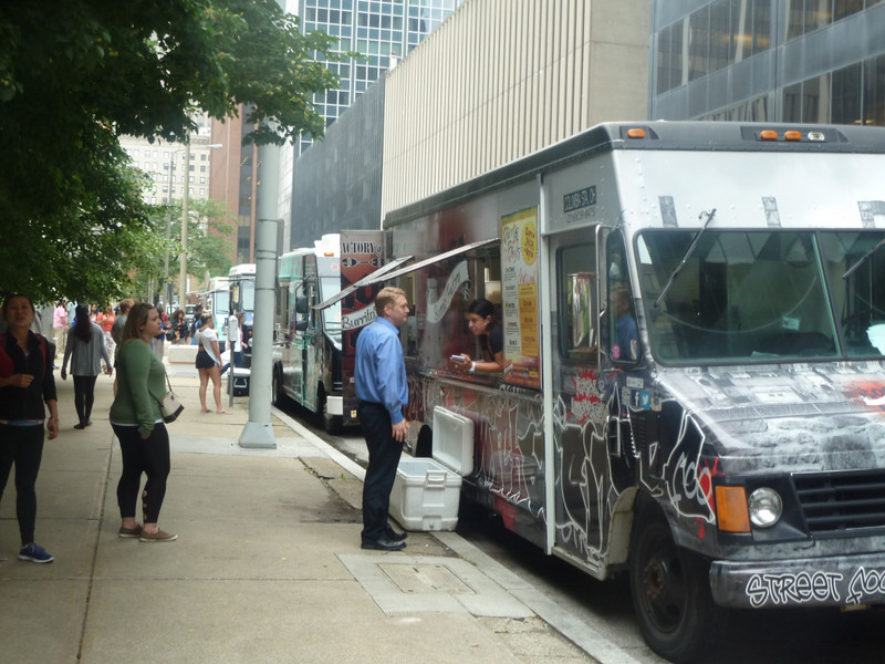 Food trucks for lunch. Loved those mini doughnuts
